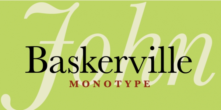 Baskerville font preview