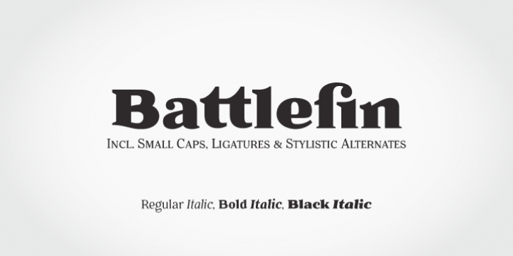 Battlefin font preview