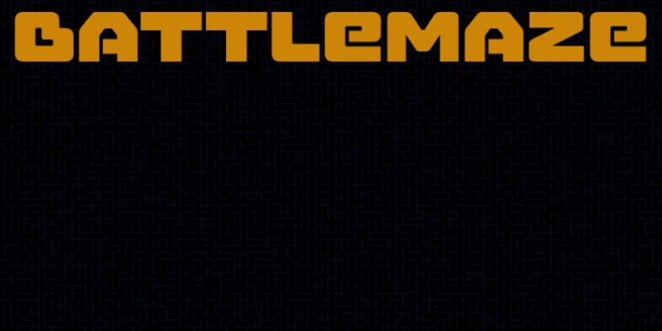 Battlemaze font preview