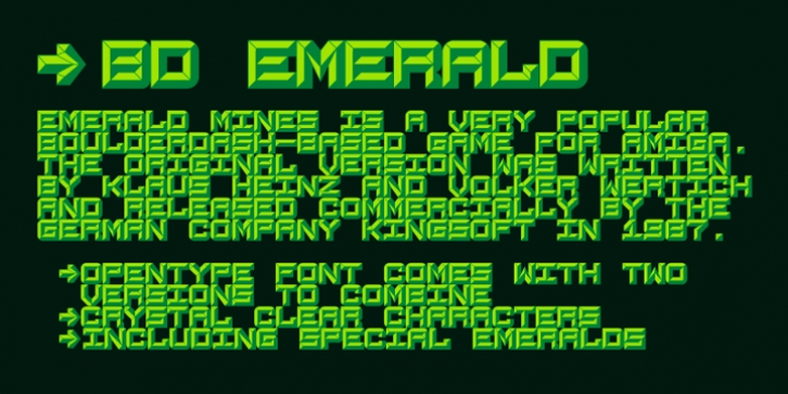 BD Emerald font preview