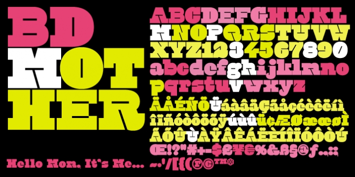 BD Mother font preview