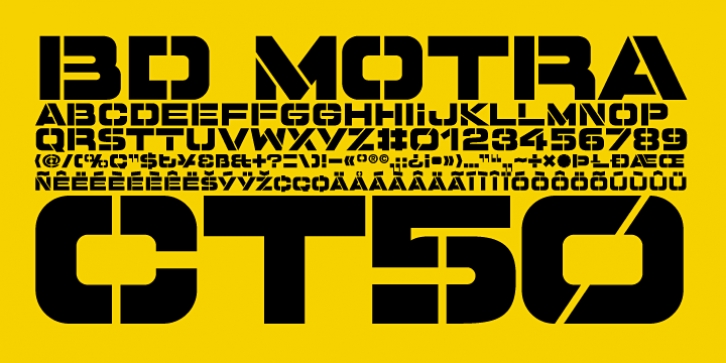 BD Motra font preview