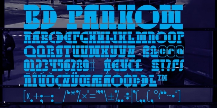 BD Pankow font preview