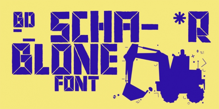 BD Schablone font preview