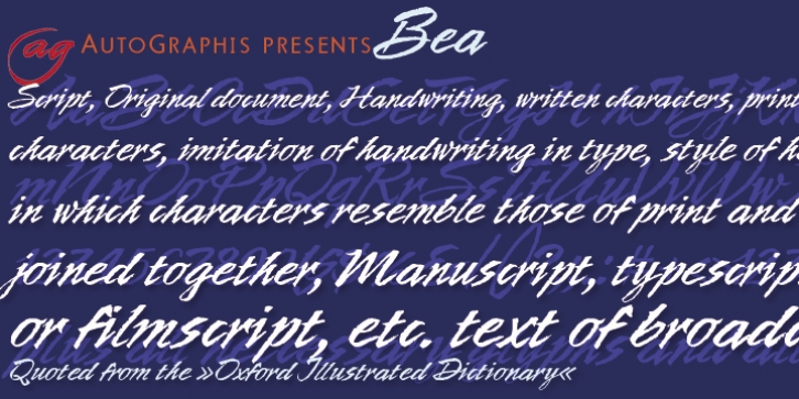 Bea font preview