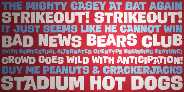 Bear Club font preview