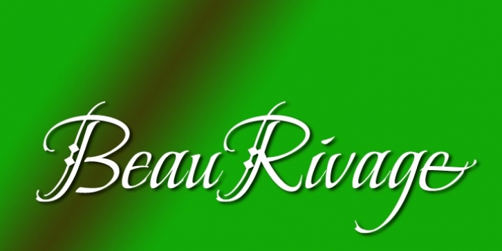 Beau Rivage font preview