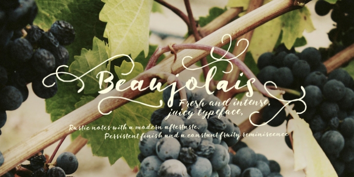 Beaujolais font preview