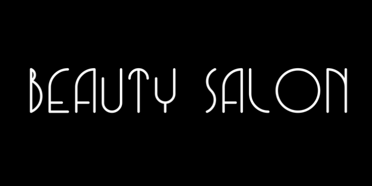 Beauty Salon font preview