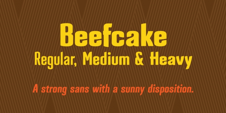 Beefcake font preview
