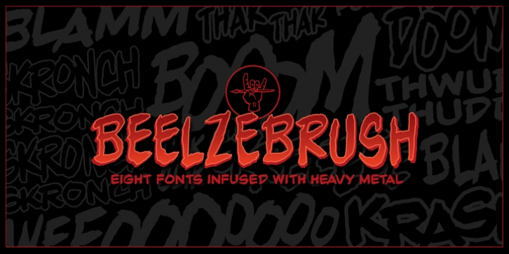 Beelzebrush BB font preview