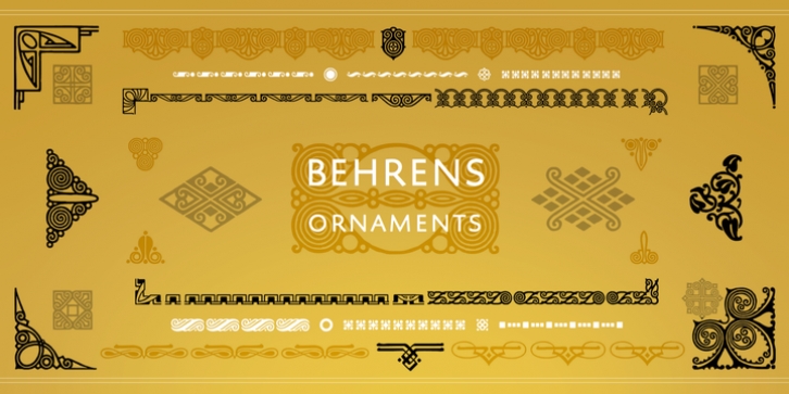 Behrens Ornaments font preview