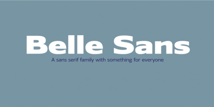 Belle Sans font preview