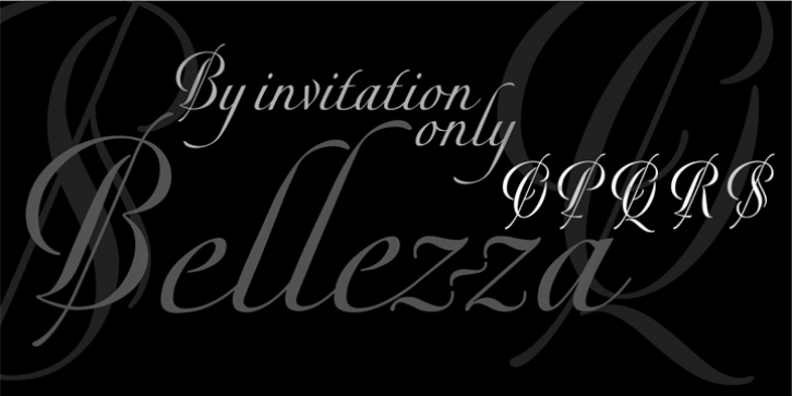 Bellezza font preview