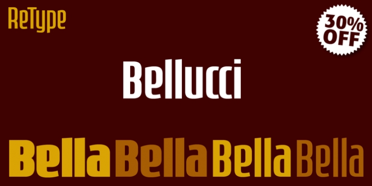 Bellucci font preview