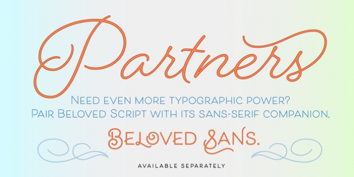 Beloved font preview