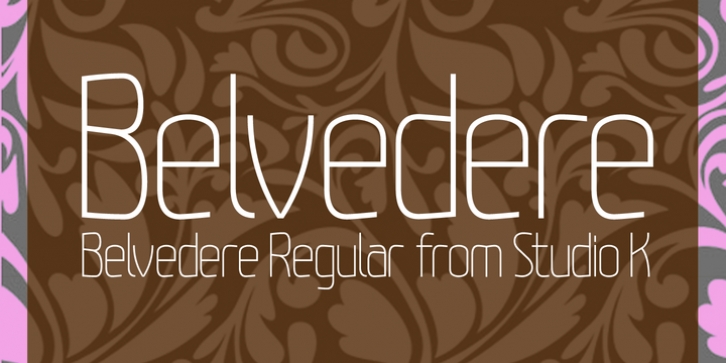 Belvedere font preview