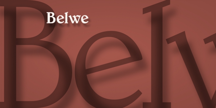 Belwe font preview