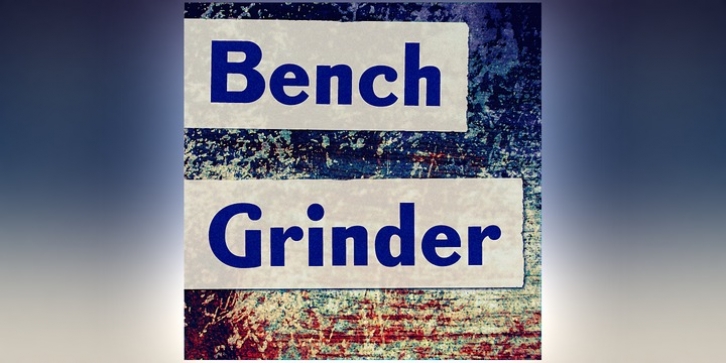 Bench Grinder font preview