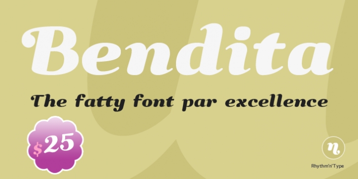 Bendita font preview