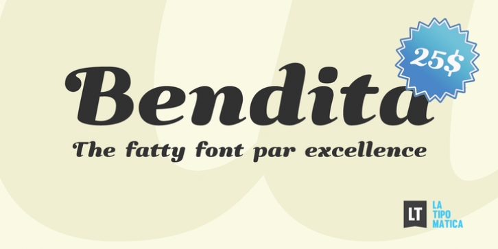 Bendita font preview