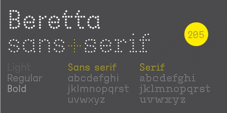 Beretta font preview