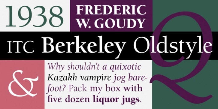 Berkeley Oldstyle font preview