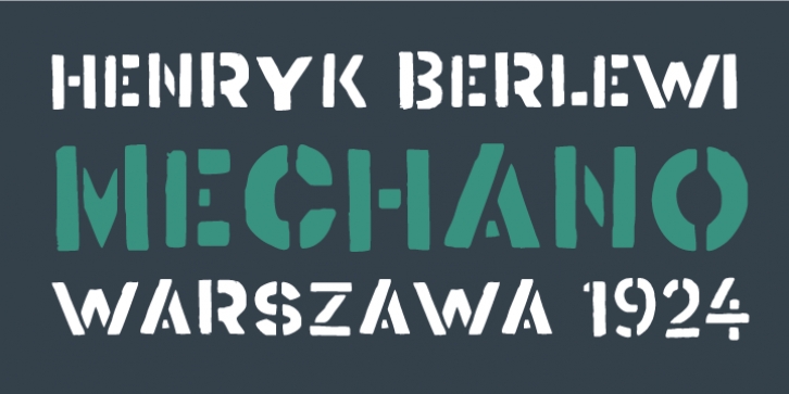 Berlewi FA font preview