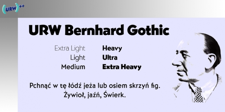 Bernhard Gothic font preview