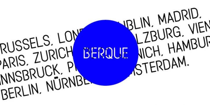 BERQUE font preview