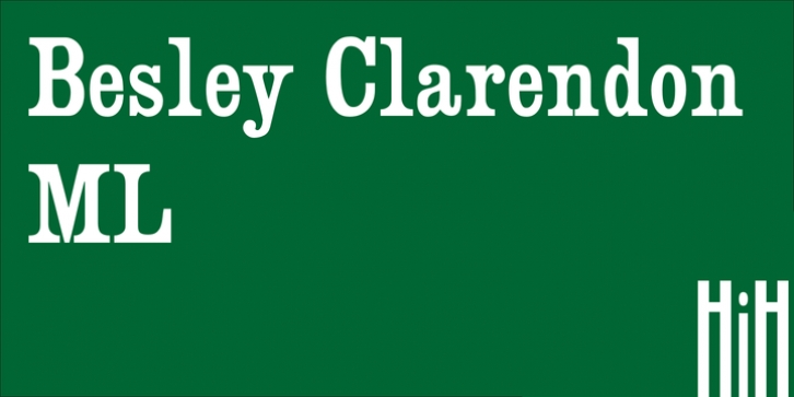 Besley Clarendon font preview