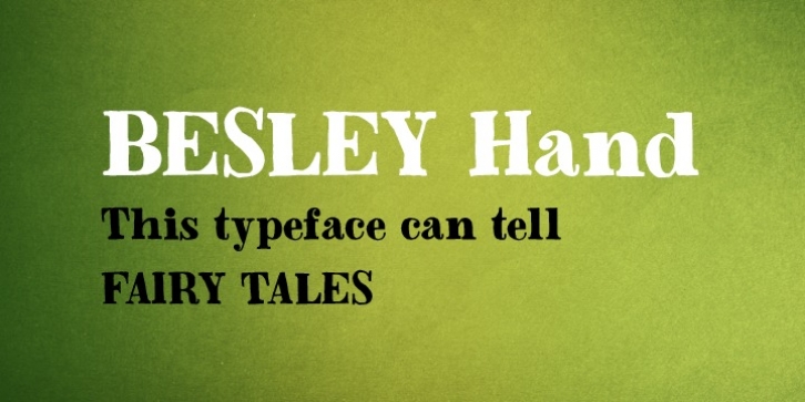 Besley Hand font preview