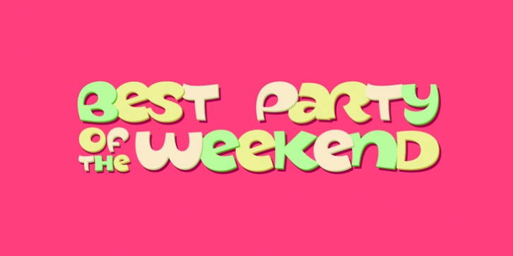 best party of the weekend font preview