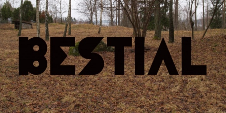 Bestial font preview