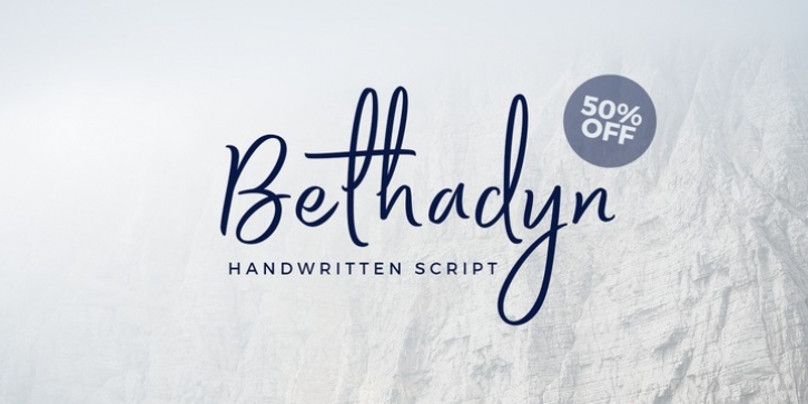 Bethadyn font preview