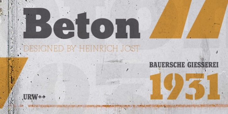 Beton font preview