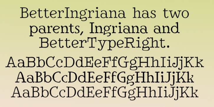 BetterIngriana font preview
