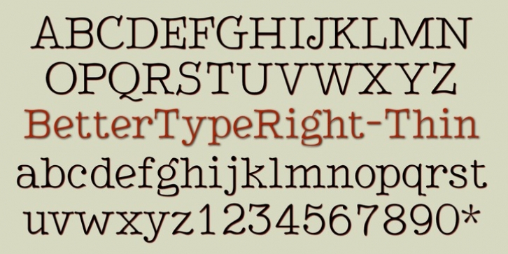 BetterTypeRight font preview