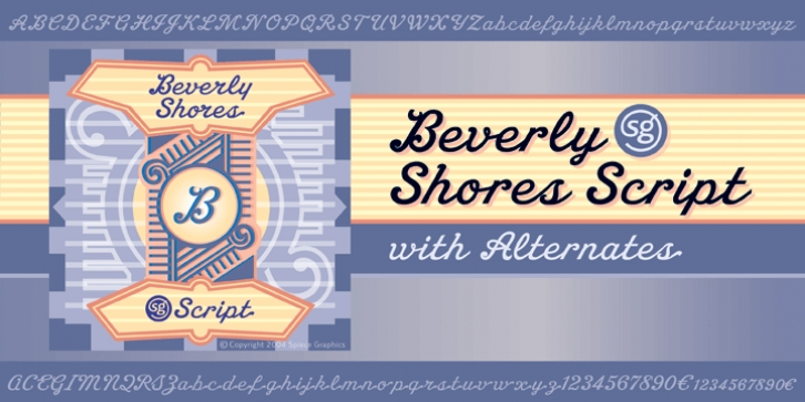 Beverly Shores Script SG font preview