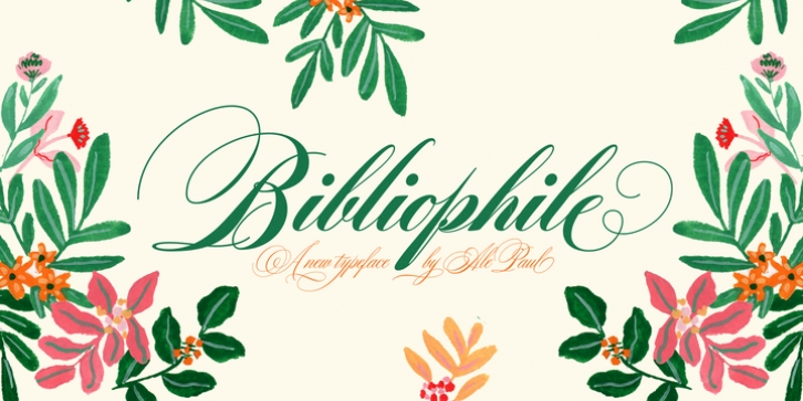 Bibliophile Script font preview