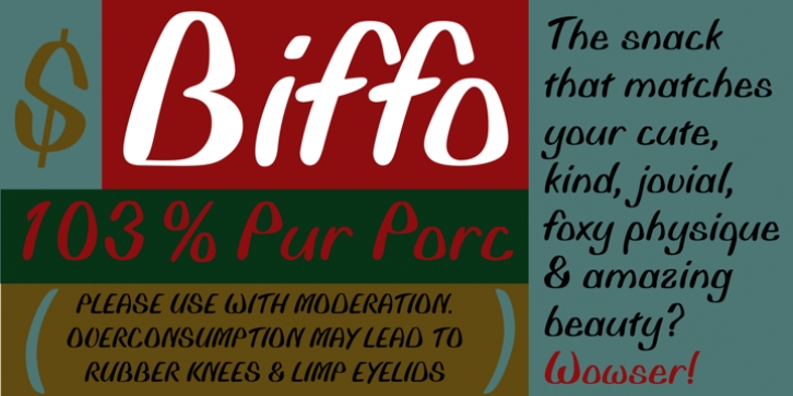 Biffo font preview