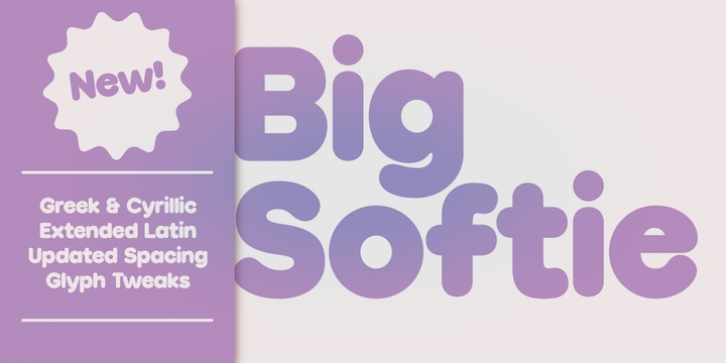 Big Softie font preview