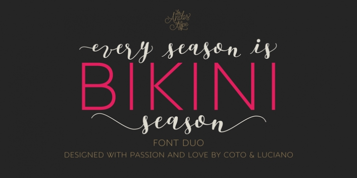 Bikini Season font preview