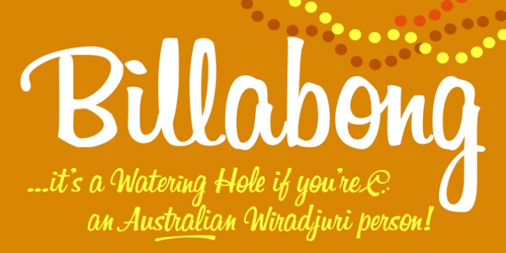 Billabong font preview