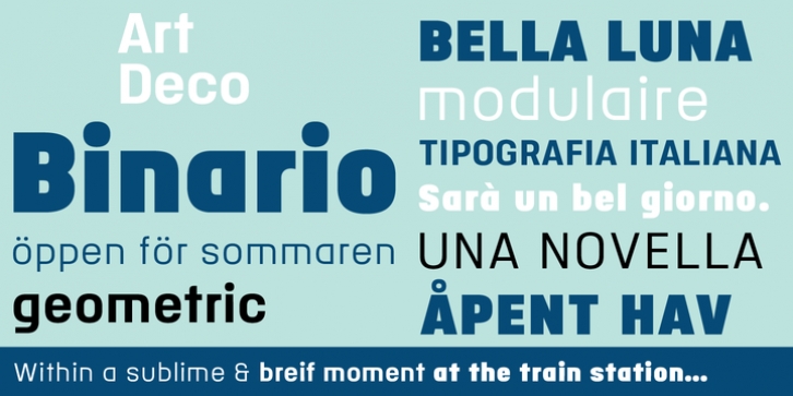 Binario font preview