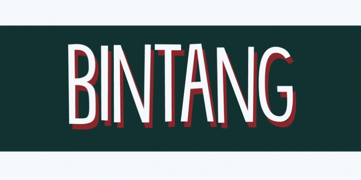 Bintang font preview