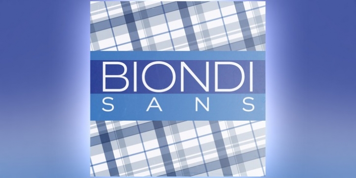 Biondi Sans font preview