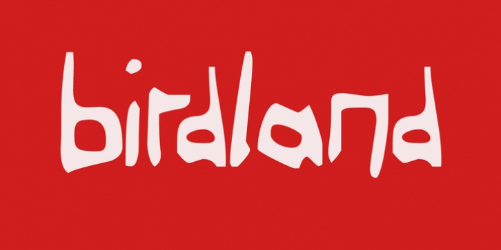 Birdland Aeroplane font preview