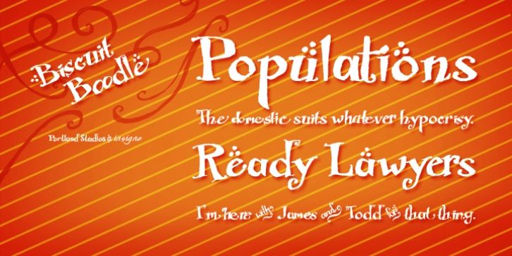 Biscuit Boodle font preview