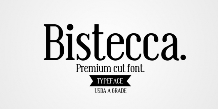 Bistecca font preview